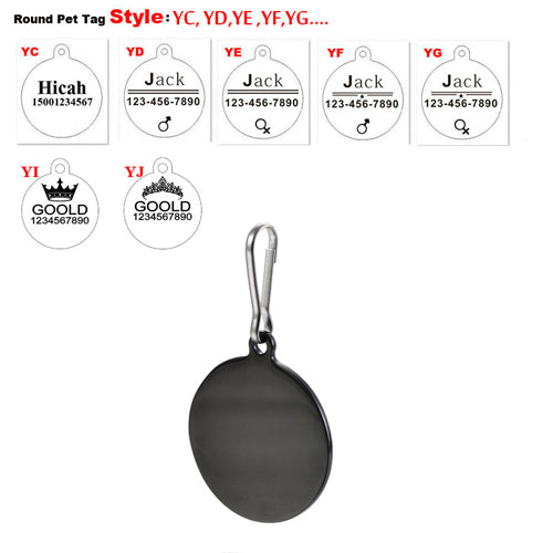 Adorable Engraved Pet Tag